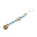 Soother Pacifier Clips Leash FSC Baby Silicone Beads For Infant Nipple