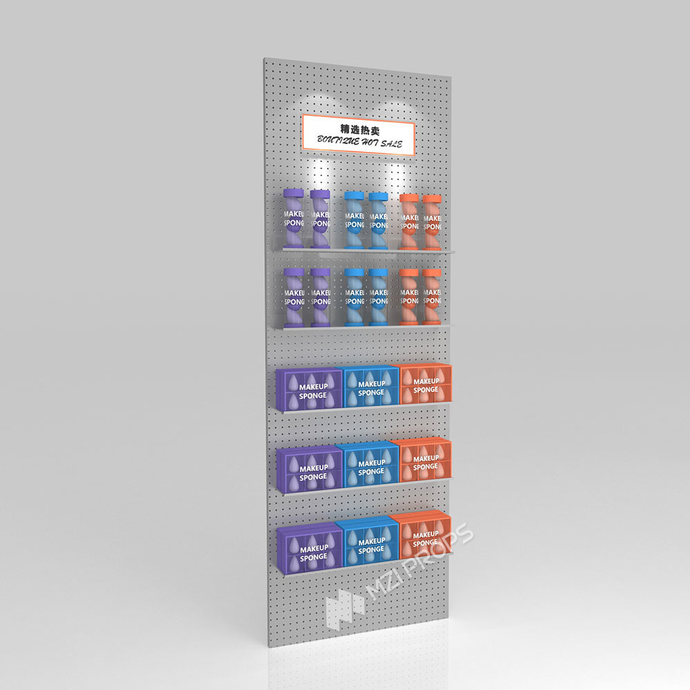 GDR01-BZ-06 Retail Display Column with High-Quality Wood and Grey Paint for Modern Retail Stores