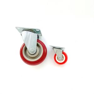 Quality Screw Stem Swivel Lockable 3 Inch Caster Wheels Lockable Castors Steel Plate wholesale
