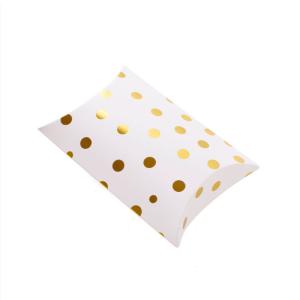 Quality Bronzing Dots Gift Box Pillow Shape Packaging Box Carton Nuts Dried Fruit Stripes Paper Box Candy Bag wholesale