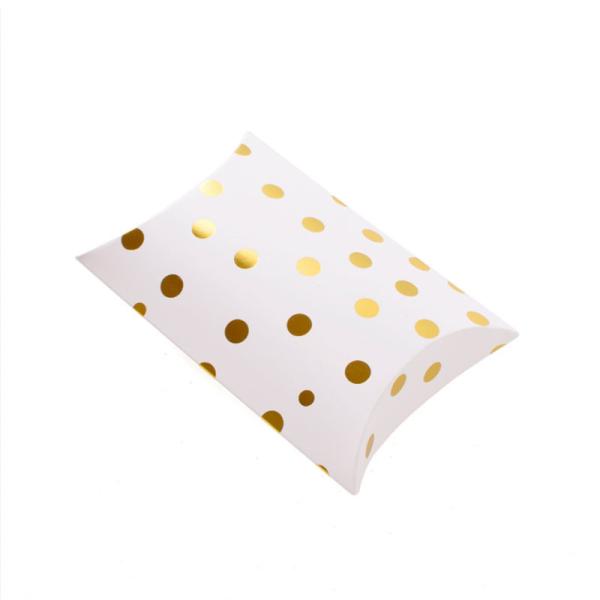 Bronzing Dots Gift Box Pillow Shape Packaging Box Carton Nuts Dried Fruit