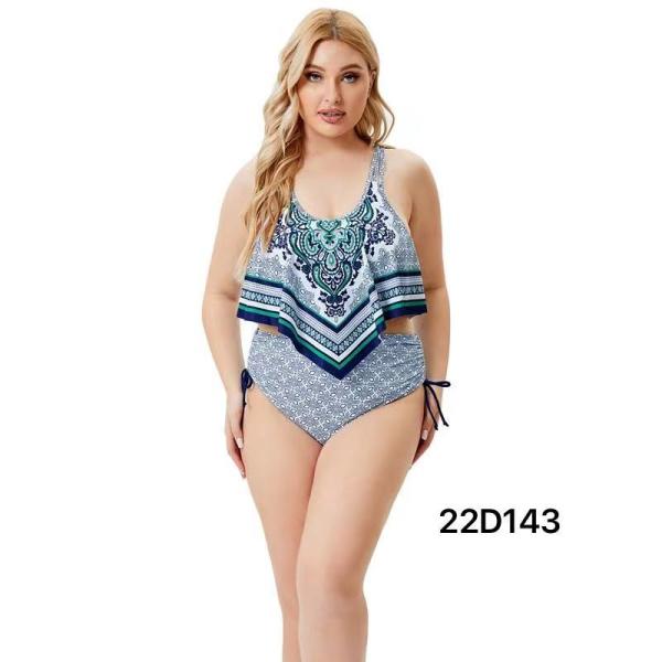 Velvet Plus Size Bikini Shoulder Strap Adjustable Nylon Swimming Costumes For