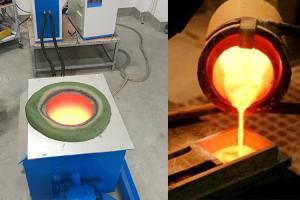 Quality 20kg 45KW IGBT Copper Induction Melting Furnace For Gold Melting wholesale