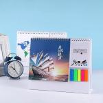 Spiral Bound Printable Desk Planner Hard Cover Film Lamination