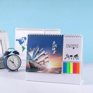 Quality Spiral Bound Printable Desk Planner Hard Cover Film Lamination wholesale