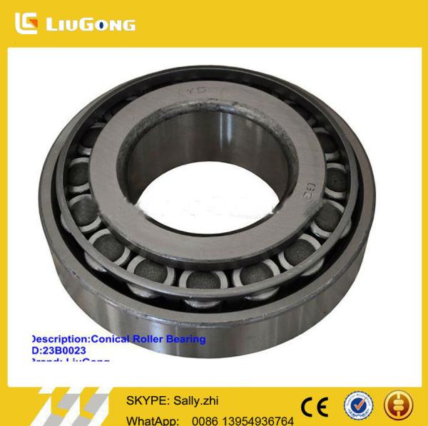 original Liugong Loader Spare Parts , Conical Roller Bearing 23B0023 in black