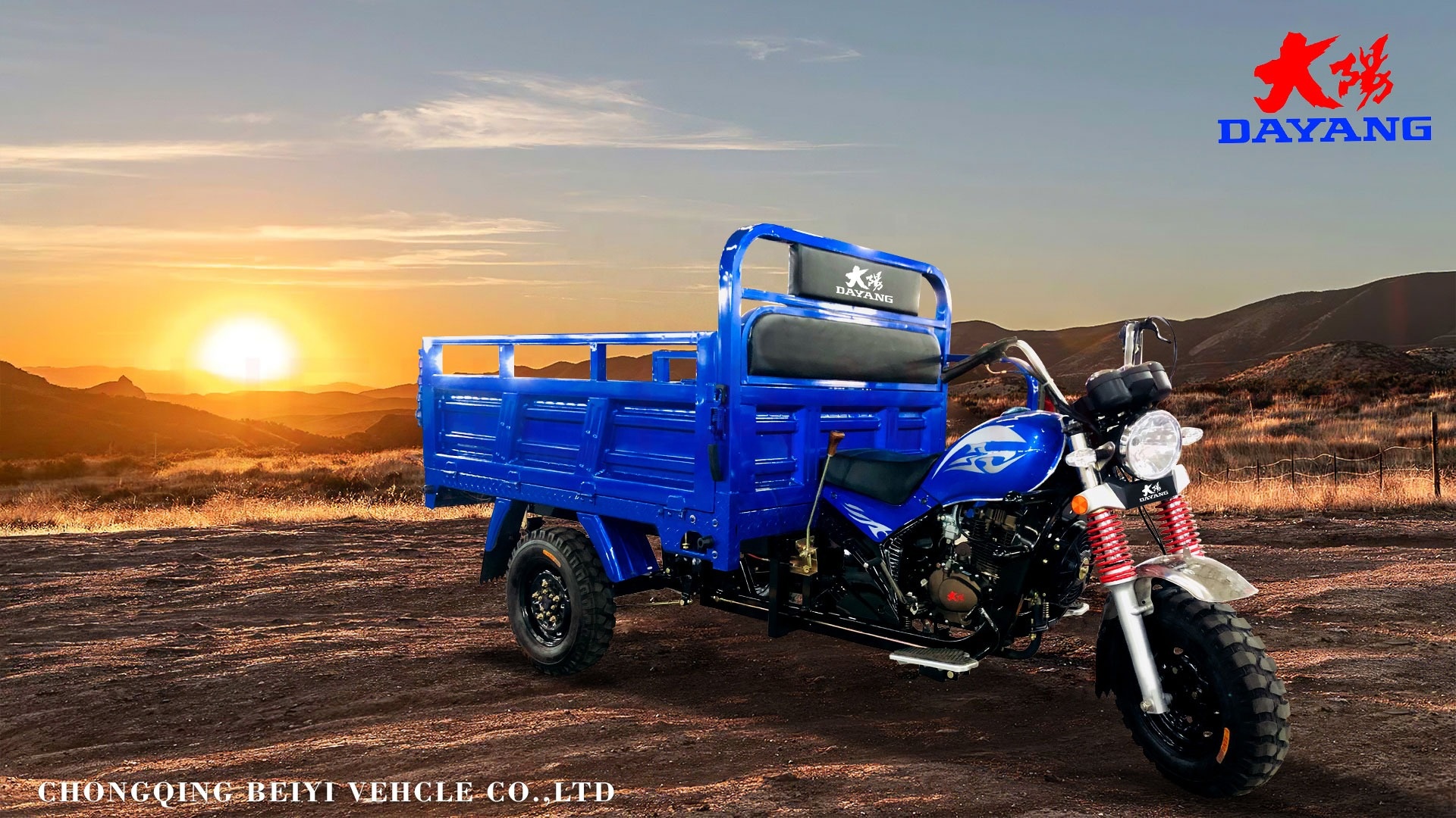 4 Stroke Cargo Tricycle Motorcycle with 200CC Engine and Maximum Speed of ≥70Km/h