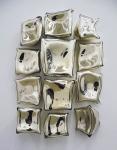 Geometric Block Abstract Stainless Steel Sculpture Wall Decoration 3D