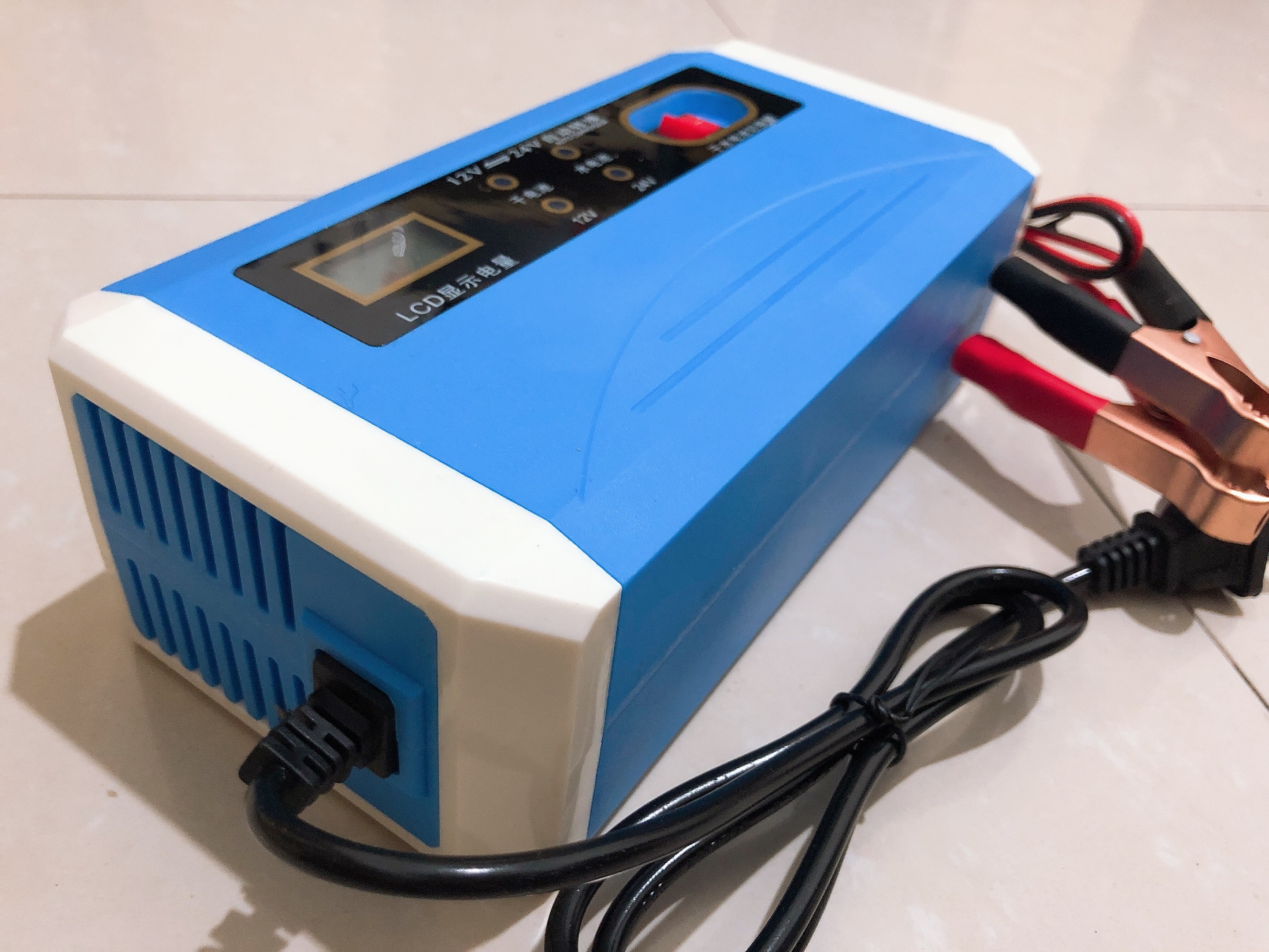 Smart Portable Bike Car 12 Volt 24v Lead Acid Trickle Charger IP31
