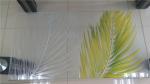 Clear Colored Tempered Art Glass Deep Carving Customized Size For Door