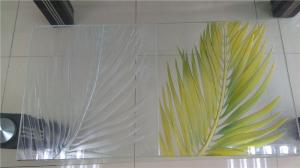 Quality Clear Colored Tempered Art Glass Deep Carving Customized Size For Door wholesale