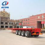 Truck Trailer 3 axles flatbed semi-trailer platform 40ft 48ft for container
