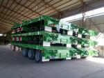 Low Bed Heavy Duty Semi Trailers 16m 3 Fuwa Axles For Loading Heavy Machinery