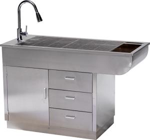 Quality Stainless steel pet vet examination disposal table dog cat treatment grooming table wholesale