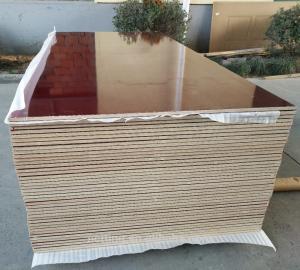 Quality ISO9001 15mm Pasted Fireproof High Gloss Acrylic MDF Panels wholesale