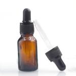 Aluminum Screw Cap Brown Glass Dropper Bottle 15ml Essential Oil Bottles