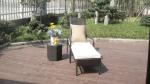 Wicker Rattan Sun Lounger , Lounge Chair Set For Patio / Balcony