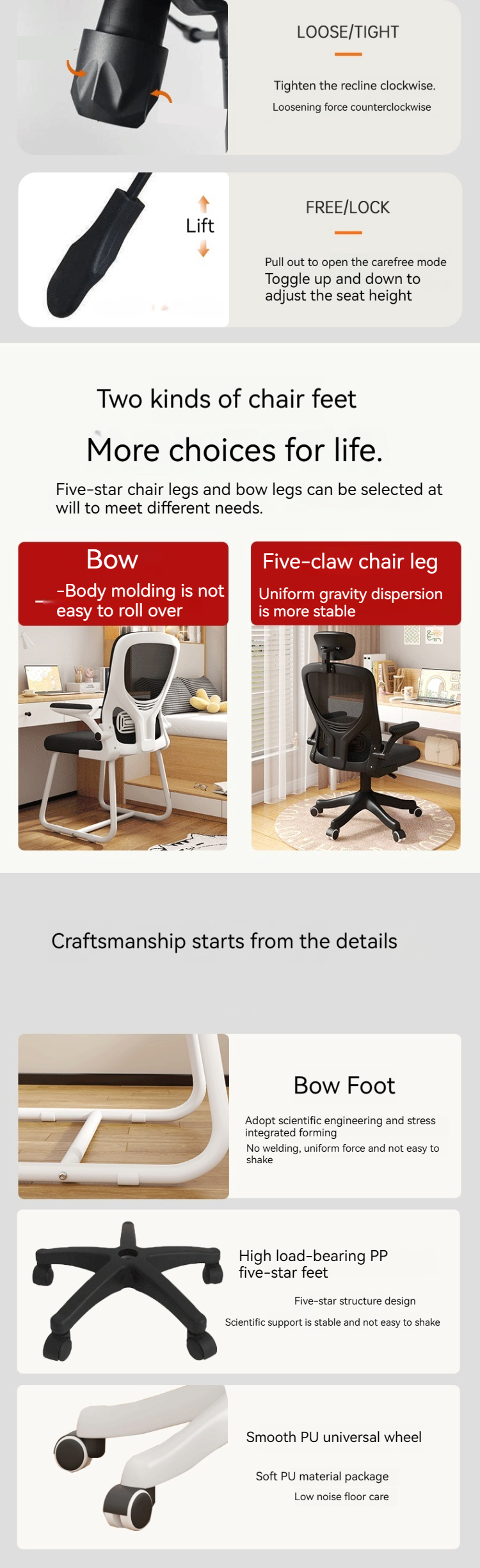 Office Furniture Must-have High Back Computer Chair w/ Reversible Armrests Mesh Design
