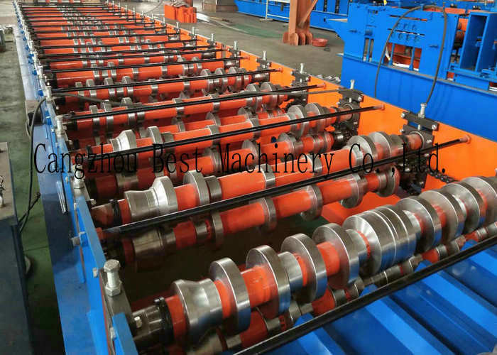 YX-1020 Color Roofing Sheet Roll Forming Machine GI PPGI Raw Material