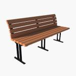 Customized WPC Wood Plastic Composite Bench Chair Waterproof