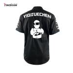 Motorcycle Auto Racing Sportswear 100% Polyester Short Sleeve Shirt with Custom