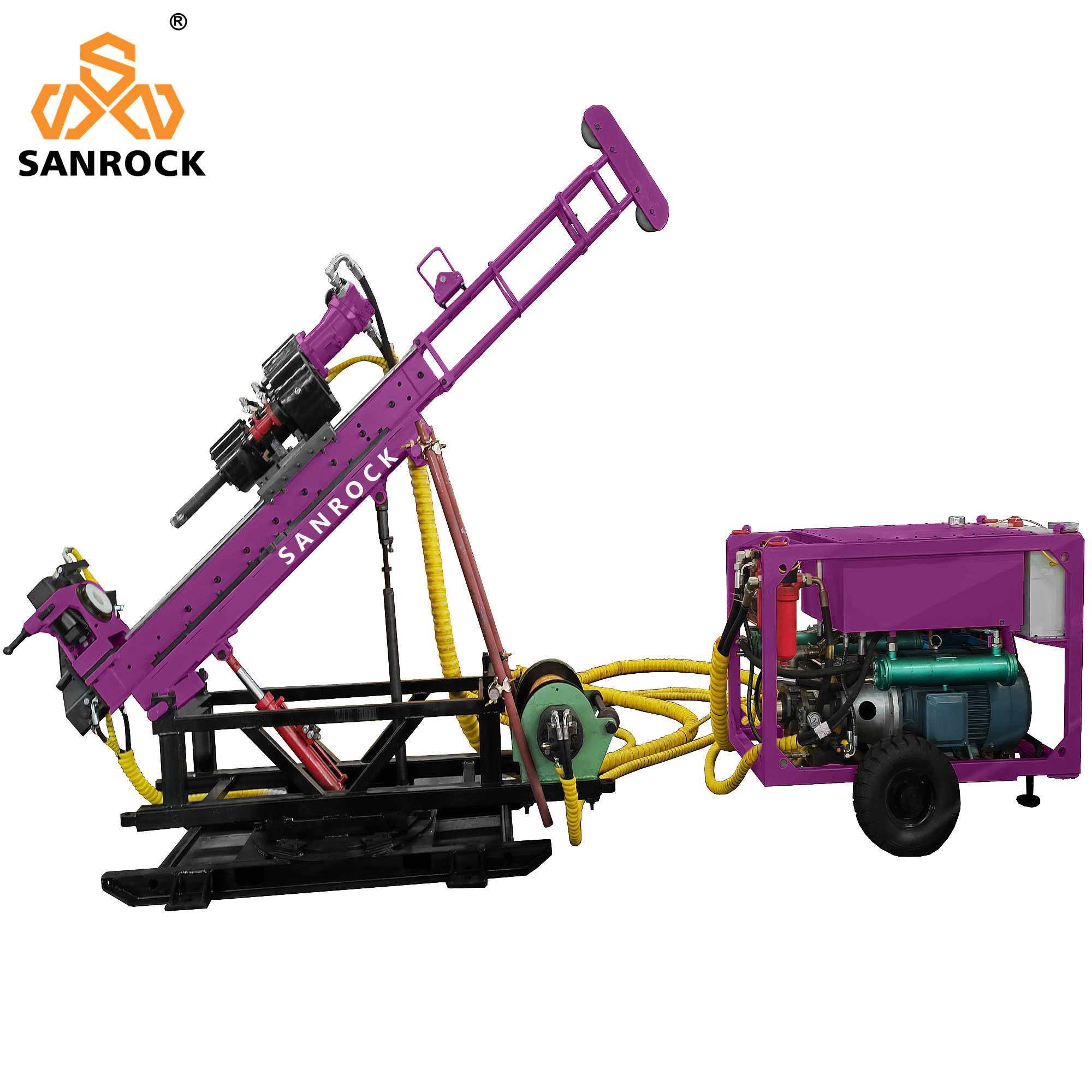 Mobile Underground Core Drilling Rig Hydraulic Core Sample Drilling Rig Manufacturers