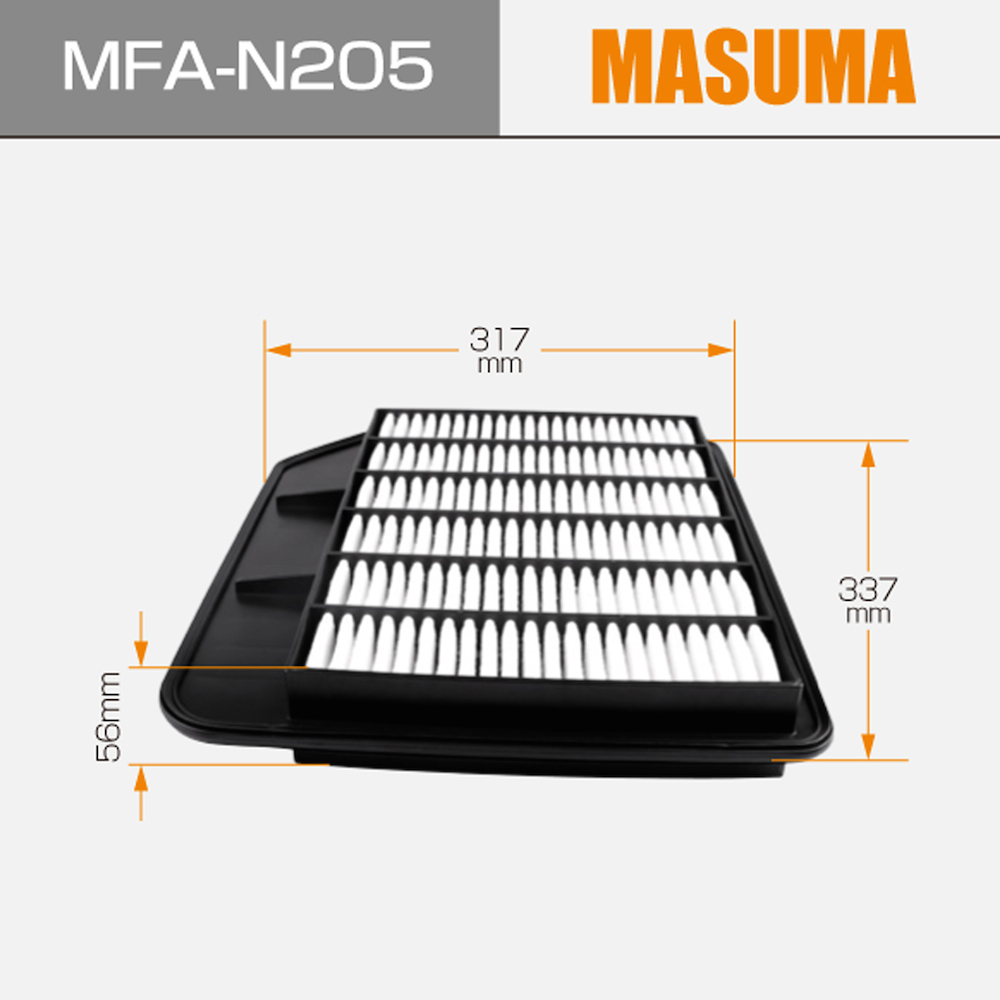 MFA-N205 MASUMA Universal Air Filter 16546-1LA0A 16546-1LK0E for INFINITI
