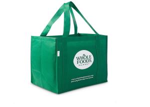 Quality Small Plain Personalized Non Woven Tote Bags Promotional With Logo Printing Green Black Color wholesale