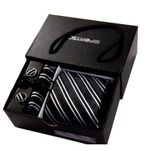 Quality Business Silk Necktie with hanky with cuff-link wholesale
