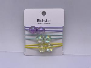 Quality Girls Party Bobble Hair Ties , Lightweight Hair Bobbles With Balls wholesale