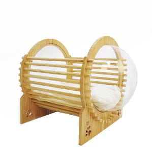 Quality Capsule Wood Cat Bed House With Window wholesale