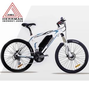 Quality Carbon Fiber Frame Off Road Electric Mountain Bikes With 48V 10.4Ah Lithium Battery wholesale