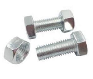 Quality Double Thread Stud Hex Head Bolt Steel Material With Two Nuts ISO4032 wholesale