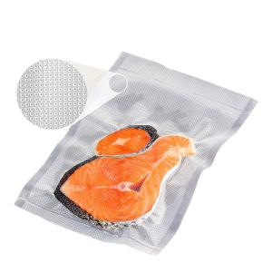 Quality Zipper Embossed Plastic Heat Seal Food Bags Bidirectional Pattern Vacuum wholesale