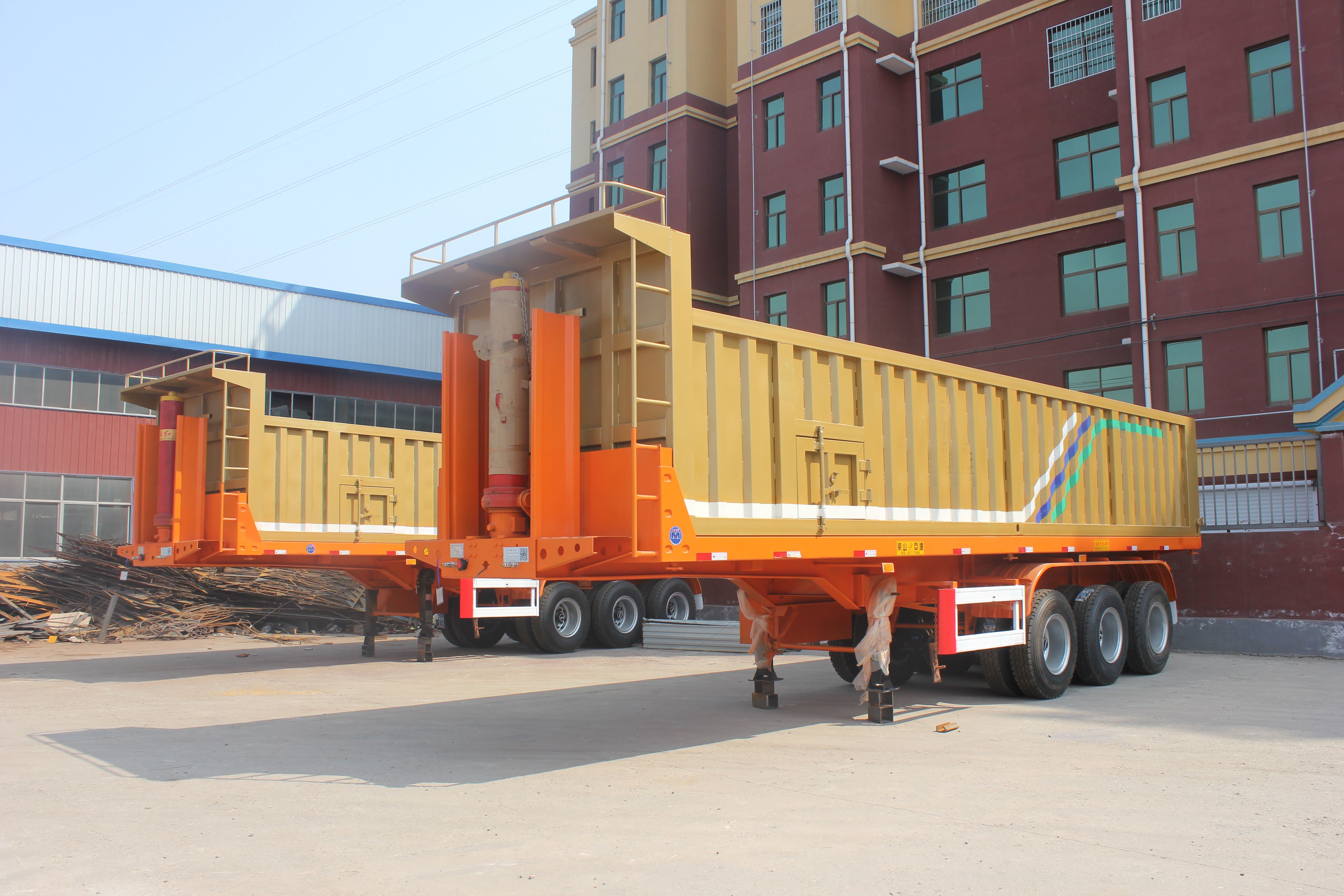 60 Ton 30 Ton Tipper Trailer Dump Truck Trailer for Africa 13 Ton Capacity Each Axle