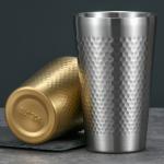 Whisky Rum Vacuum Stainless Steel Beer Mug 10oz 300ml For Barbecue Party