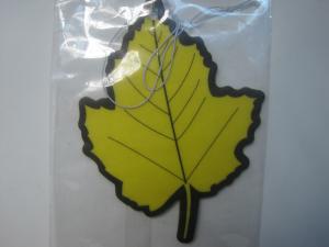 Quality charming various leaves paper air freshener,several colors for choose. wholesale