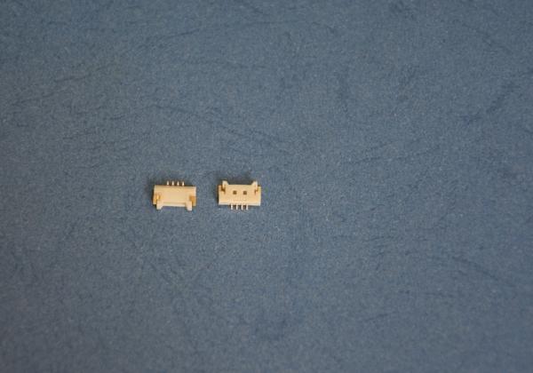 1A AC / DC 90 Degree Wafer Connector With Brass / Gold Flash Pins SMT male