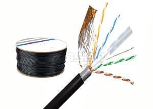 Quality PVC Jacket Cat6 Lan Cable 23AWG HDPE Insulation BC Polyethylene wholesale