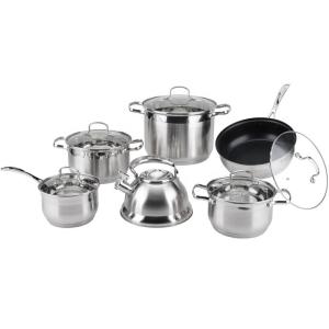 Quality High Quality Restaurants Cookware Set Non Stick Stainless 12pcs Cookware Set Cooking Pot Set wholesale