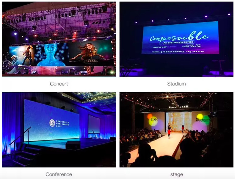 New Design Church Stage Events Indoor Rental Led Display Screen Panels Video Wall