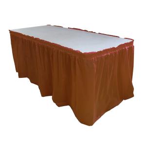 Quality Polyester Banquet Table Skirts , Wedding / Engagement Party Decorations wholesale