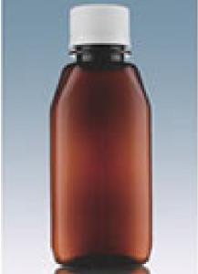 Quality 100ml Syrup Flat Plastic Bottle Oral Liquid Packaging PET Material wholesale