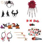 DIY Halloween Earrings Jewelry , Horror Funny Ghost Devil Spider Skull Dangle