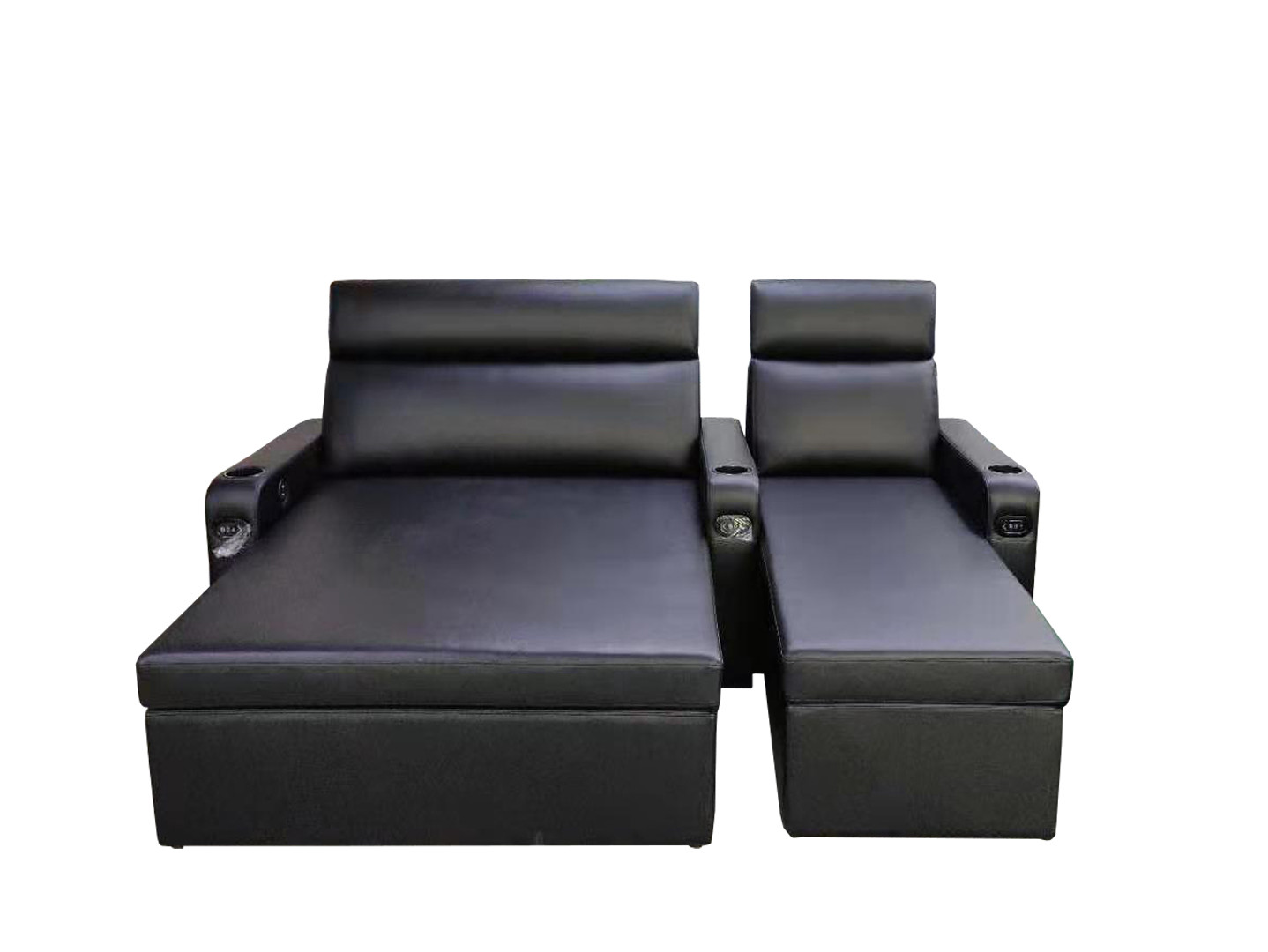 12mm Plywood Leather Recliner Chair Movie Theather Sofa Beds