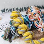 Dogs High Durable Rope Toy Large Interactive Bite Pet Knot Toy Colors Shows Long