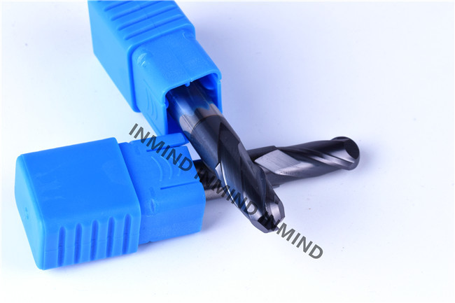 AlTiN Coating HRC50 Ball End Mill Machine Cutting Tools 2 Flute End Mill