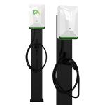 Pearl White Home / Commercial Column Electric Vehicle Charging Pile 7KW 22KW 32A