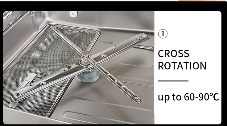 Customized Rack Conveyor Dishwasher Washing Machine Semi Integrated CE