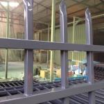 Customized Black Zinc Steel Metal Garrison Fence Panels Maintenance Free
